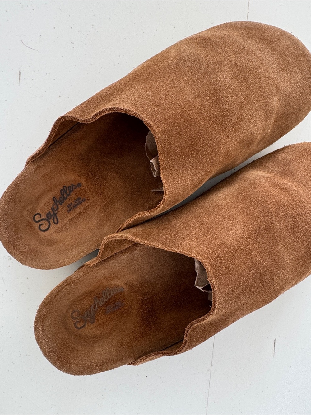 Seychelles Routine Slip-On Mules shoe feels like home 8.5 suede taupe minimalist - Picture 4 of 11